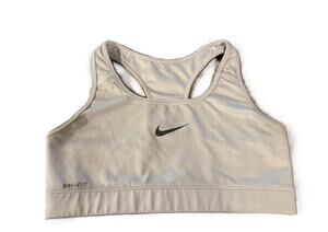 Nike Dri-FIT Medium Support Sports Bra White Women's Medium Racerback